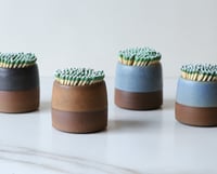 Image 2 of Match striker, dark stoneware