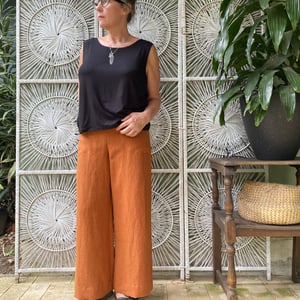 Image of Linea Pants - Linen - Bronze