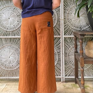 Image of Linea Pants - Linen - Bronze