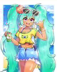 Image 1 of Brazilian Miku Print