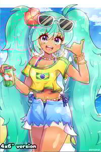 Image 2 of Brazilian Miku Print