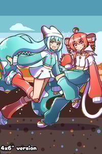 Image 2 of PPPP! Miku and Teto Print