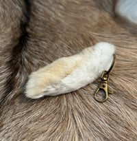 Image 2 of Rabbit Foot Keyring (large ginger)