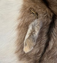 Image 2 of Rabbit Foot Keyring (medium wild)