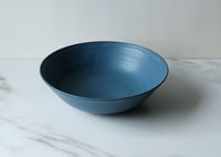 Image 2 of Wide serving bowl in Teal Blue
