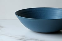 Image 4 of Wide serving bowl in Teal Blue