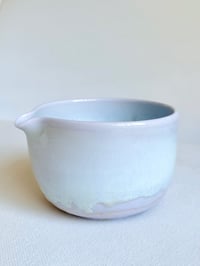 Image 3 of Lavender Matcha Bowl with Opalescent Glaze 