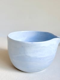 Image 2 of Light Blue Marble Matcha Bowl 