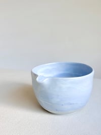 Image 4 of Light Blue Marble Matcha Bowl 