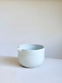 Image 2 of White Porcelain Matcha Bowl