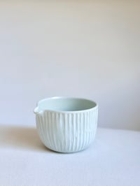 Image 1 of Fluted Porcelain Matcha Bowl - Mint