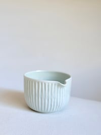 Image 2 of Fluted Porcelain Matcha Bowl - Mint