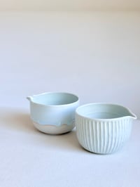 Image 5 of Fluted Porcelain Matcha Bowl - Mint