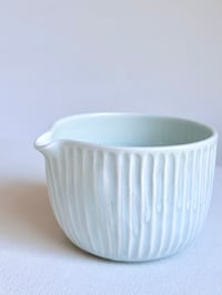 Image 3 of Fluted Porcelain Matcha Bowl - Mint