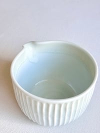 Image 4 of Fluted Porcelain Matcha Bowl - Mint