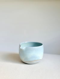 Image 1 of Copy of Sage Green Porcelain Matcha Bowl with Opalescent Glaze - 2