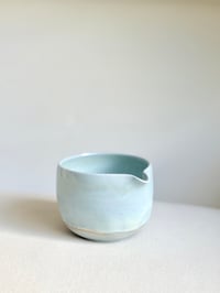 Image 2 of Copy of Sage Green Porcelain Matcha Bowl with Opalescent Glaze - 2