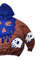 Image 3 of Re-worked One of Kind Melted Deadwear Nike Hoodie L Boxy