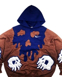 Image 6 of Re-worked One of Kind Melted Deadwear Nike Hoodie L Boxy
