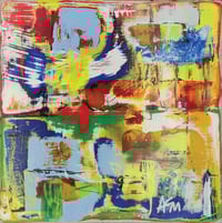 Image 1 of Powerball #4 - Original painting on mounted wooden panel. By Alan C. Martin