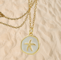 Starfish - Necklace - Perl white