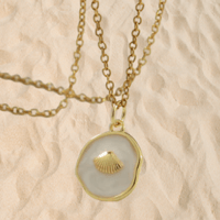 Sea shell - Necklace - Perl white