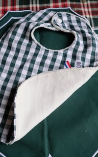 Image 7 of Bavoir reversible vichy sapin