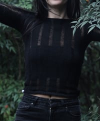 Image 1 of Maglioncino traforato cashmere rigenerato