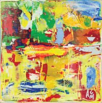 Image 1 of Powerball #1 - Original painting on mounted wooden panel. By Alan C. Martin