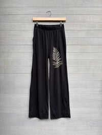 Image of Fern Pants, Green Cotton Lounge Pants