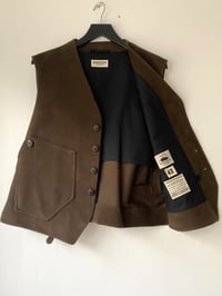 Image 4 of East End Waistcoat - New Dark Brown Molskin