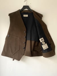 Image 6 of East End Waistcoat - New Dark Brown Molskin