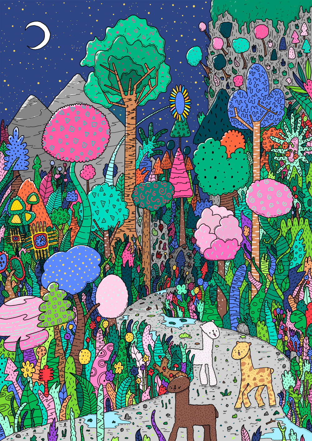 Image of Alpaca Forest A3