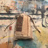 Image 2 of Naturally dyed and stitched drawstring bag