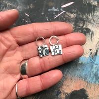 Image 2 of collage-work earrings