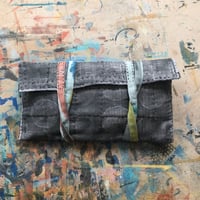 Image 1 of Small printed pouch with ties