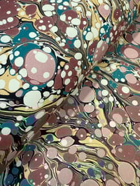 Image 4 of Hand Marbled 'Antique' hand marbled papers // 5 sheets available 