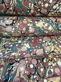 Image 2 of Hand Marbled 'Antique' hand marbled papers // 5 sheets available 