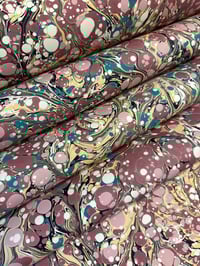 Image 3 of Hand Marbled 'Antique' hand marbled papers // 5 sheets available 