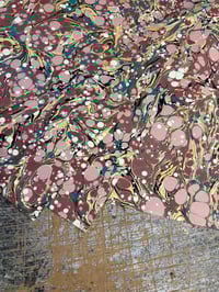 Image 7 of Hand Marbled 'Antique' hand marbled papers // 5 sheets available 