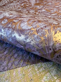 Image 2 of MORE Hand Marbled paper some-of-a-kind 'Alder' // 4 available 