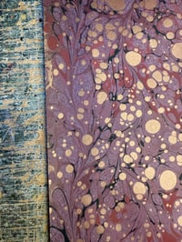 Image 5 of One of a kind hand marbled paper 'Autumn Wood' 