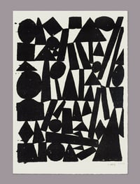 Blocks / Screenprint A4 / black