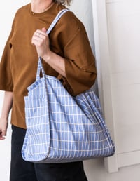 Image 2 of Slouchy Shoulder Bag - Karlis - Sky Blue