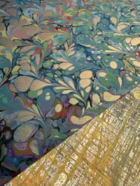 Image 6 of One of a kind hand marbled paper 'Colour Medley' 