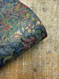 Image 7 of One of a kind hand marbled paper 'Colour Medley' 