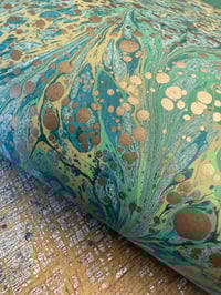 Image 5 of One of a kind hand marbled paper 'Wind River' ' 