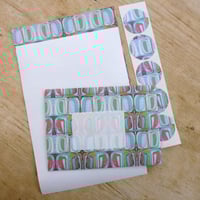 Image 2 of Letter writing Set - Abstract Turquoise