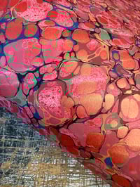 Image 1 of One of a kind hand marbled paper 'Moussaieff'