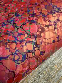 Image 3 of One of a kind hand marbled paper 'Moussaieff'